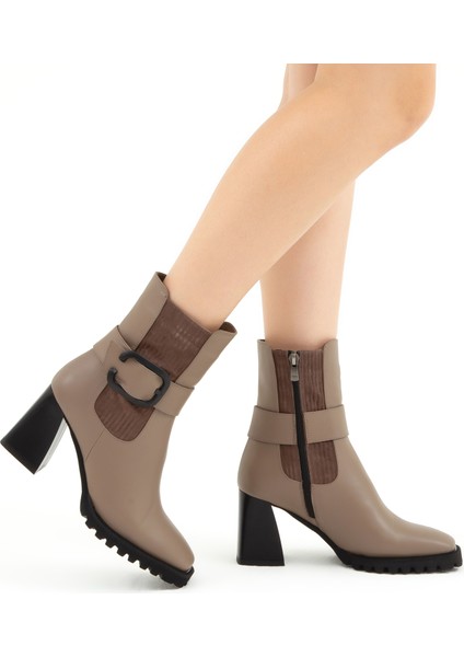 Kadın Deri Topuklu Bot 33 7018 Bn Bot SK22/23