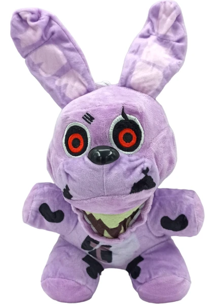 PopŞeker Five Nights At Freddys Karakterleri Oyuncak Peluş Fnaf Karakteri 27CM. Mor Tavşan