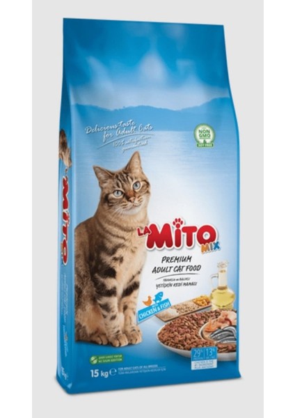 Mito Mix Yetişkin Kedi Maması 15 kg