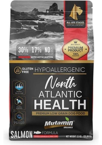 Mutamin North Atlantic Health Somonlu Köpek Maması 15 kg Medıum/large