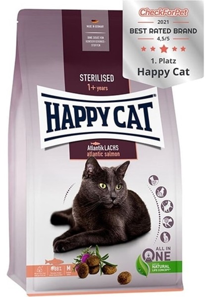 Happy Cat Sterilised Atlantic Lach Kısır Kedi Maması 10 kg