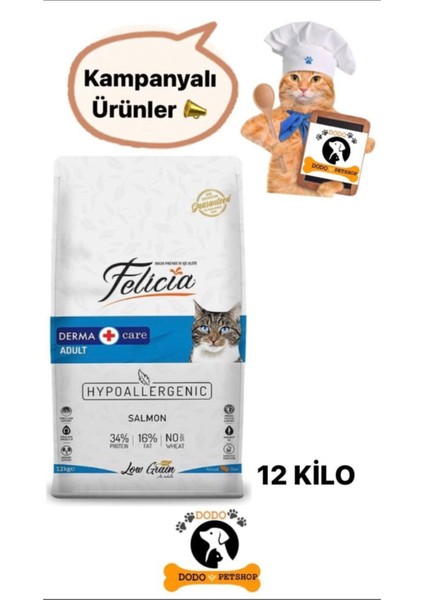 Yetişkin Somonlu 12 kg Kedi Maması