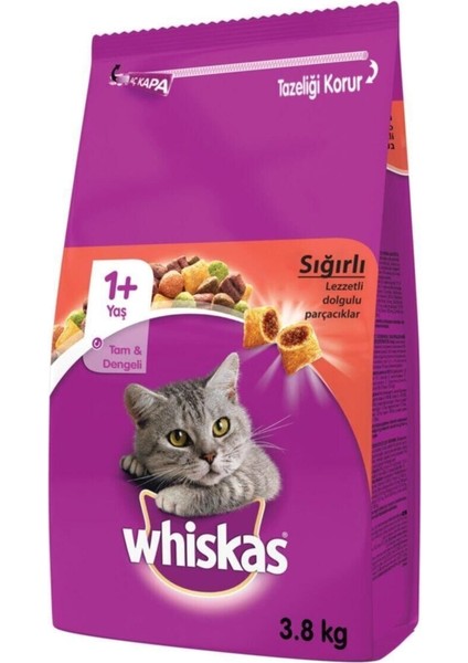 Whıskas Kuru Mama Sıgırlı 3.8kg