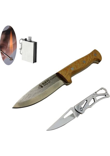 Dayı D02- 22 cm Bushcraft Bıçak Seti 539