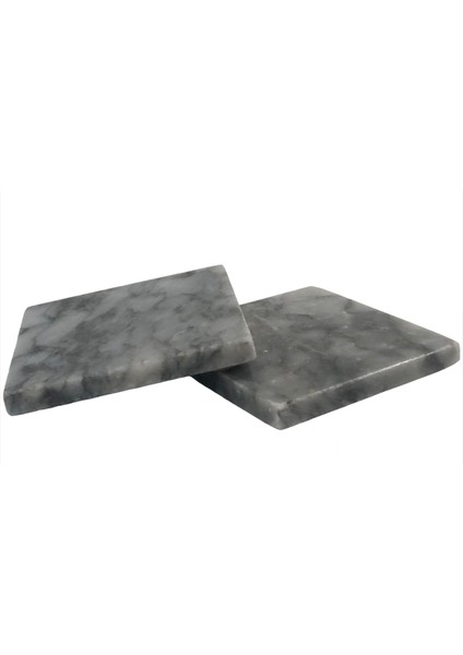 Lux & Marble Cos - Gri Mermer Bardak Altlığı Seti