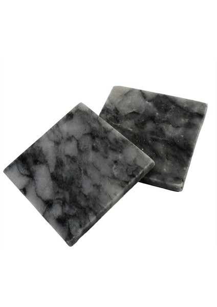 Lux & Marble Cos - Gri Mermer Bardak Altlığı Seti modelleri