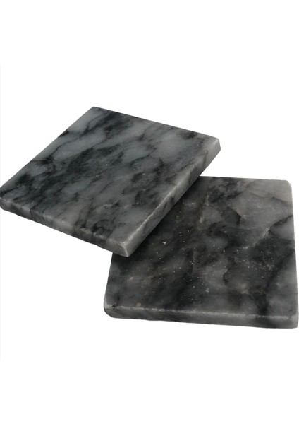 Lux & Marble Cos - Gri Mermer Bardak Altlığı Seti fırsatları