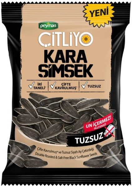 Çitliyo Kara Şimşek Tuzsuz 80 gr