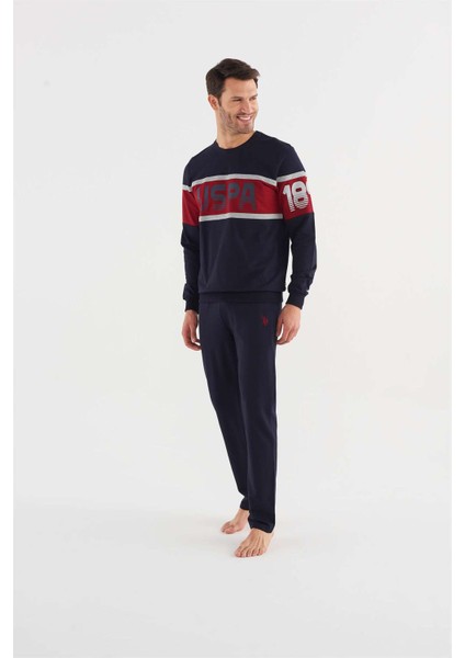 Us18614-S Erkek Uzun Kol Pijama Takımı