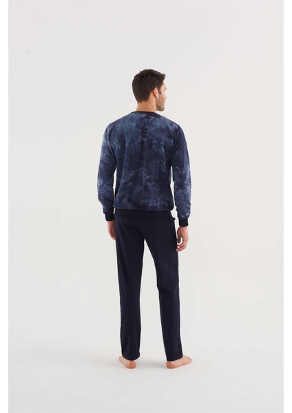 Erkek Lacivert Pijama Takımı modelleri