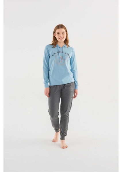 Kadın Mavi Pijama Takımı