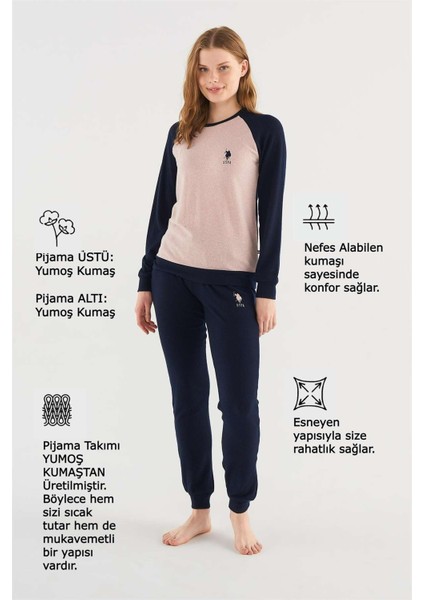 Kadın Lacivert Pijama Takımı