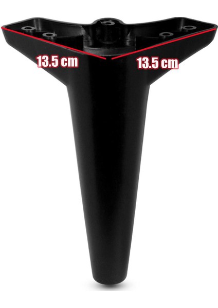 Mobilya Kanepe Sehpa Puf Koltuk Ayağı Siyah Baza Ayak 20 cm fiyatları