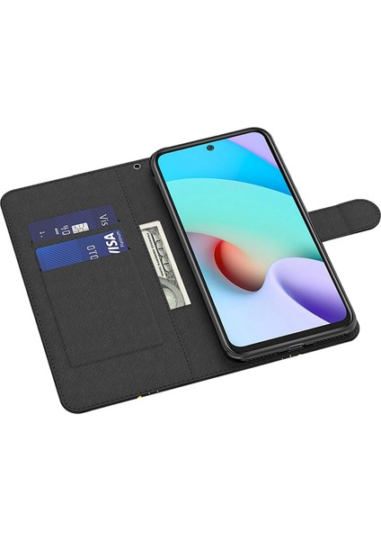 Xiaomi 11T 5G / 11T Pro 5G Pu Deri Flip Case Zarif 3D Desen Baskı Manyetik Kapanma Stand Cüzdan Telefon Kapağı Kayışlı (Yurt Dışından)