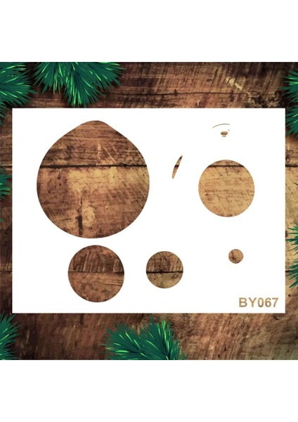 Boyutlu Desen Stencil Şablon (25X35) BY-067
