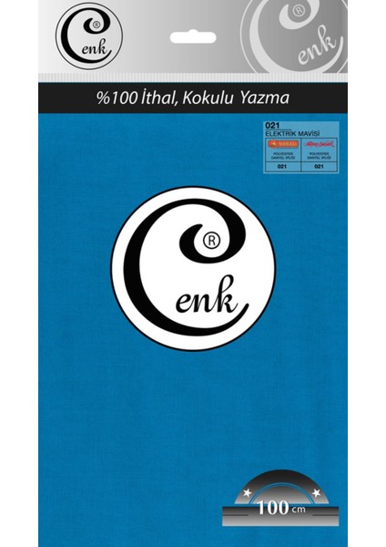 Düz Renk 100 cm Poşetli Yazma - 0301 - 021-ELEKTRIK Mavisi-56