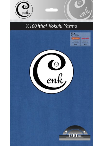 Düz Renk 100 cm Poşetli Yazma - 0301 - 373-KOT Mavi-56