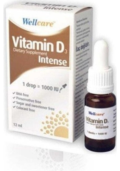 Vitamin D3 Intense 1000 Iu 12 Ml Damla