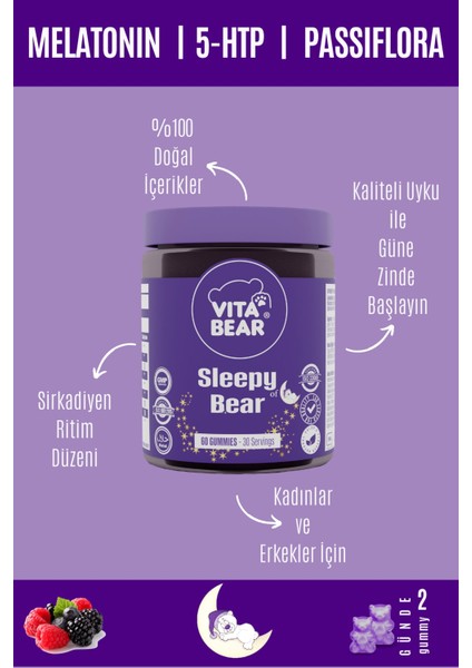 Sleepy Bear Vitamin 60 Adet modelleri