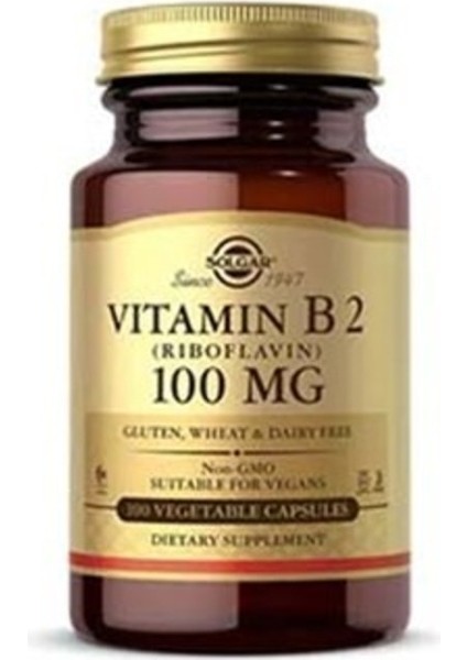 Vitamin B2 Riboflavin 100 Mg 100 Tablet