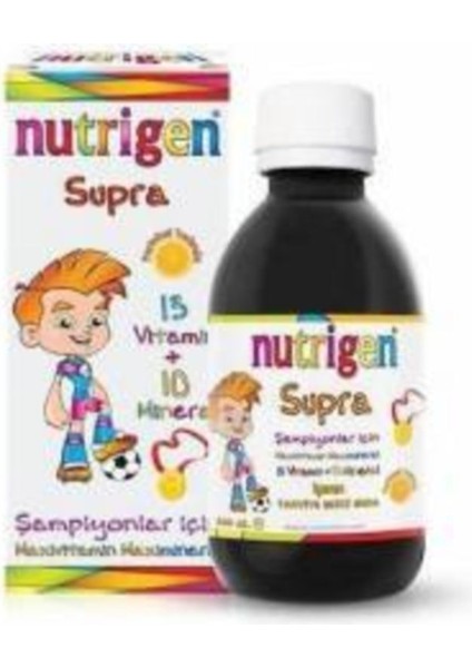 Supra Vitamin Mineral Şurup 200 Ml Nutrigen Supra