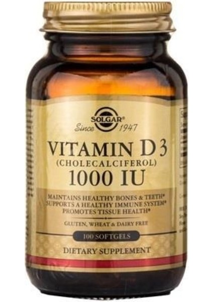 Vitamin D3 1000 Iu 100 Tablet