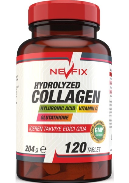 Collagen Kollajen Vitamin C Hyaluronic Acid 120 Tablet