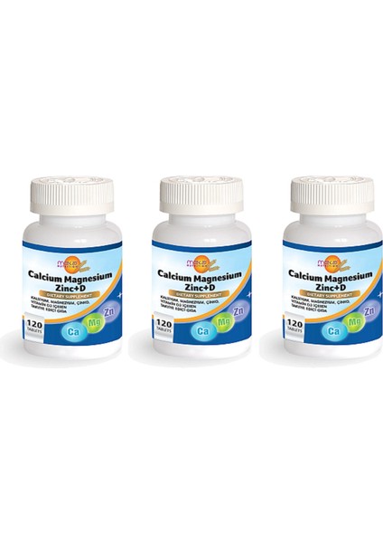 Nutrition Calcium Magnesium Zinc Vitamin D 3x120 Tablet