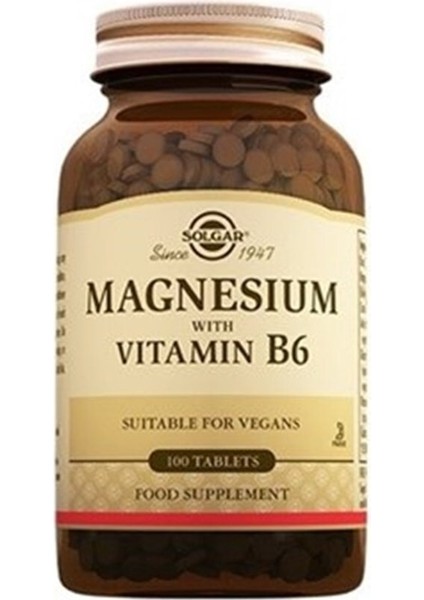 Magnesium Vitamin B6 100 Tablet