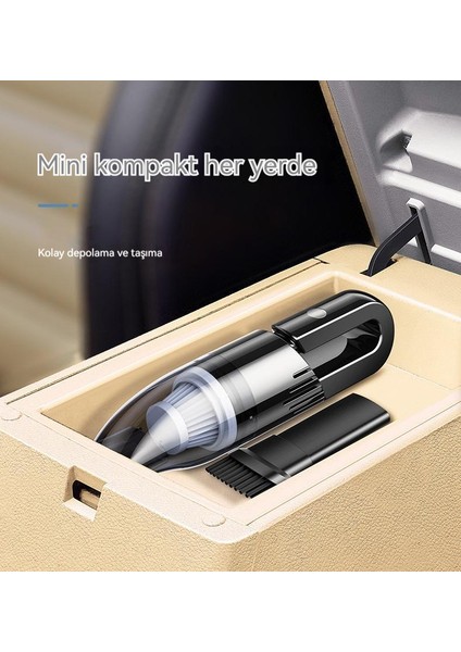 Taşınabilir Araba Ev USB Şarj Kablosuz Elektrikli Süpürge (Yurt Dışından)