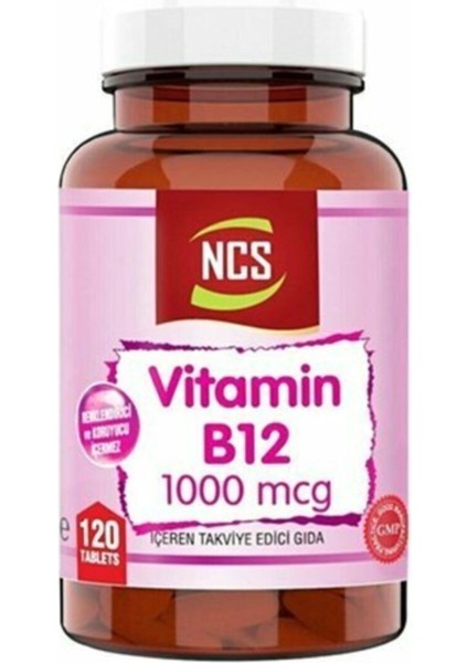Vitamin B12 Metilkobalamin 1000 Mcg 120 Tablet 2 Kutu