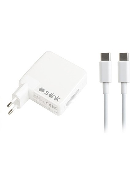 Sl-Nbam15 87w 20 , 3v 3a -/- 9v 3a 5 , 2v 2 , 4a Typec To Typec Kablo Apple Notebook Adaptör