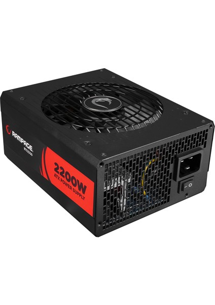 BTC2200 Real 2200W 16* Pcıe VGA Soket 14CM+8CM 2* Fanlı Bitcoin Power Supply