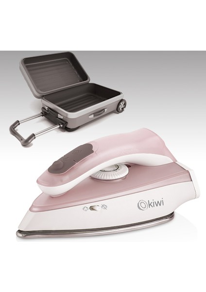 Kiwi Ksı 6316 Çelik Tabanlı Seyahat Ütüsü 1000W Pembe fiyatları