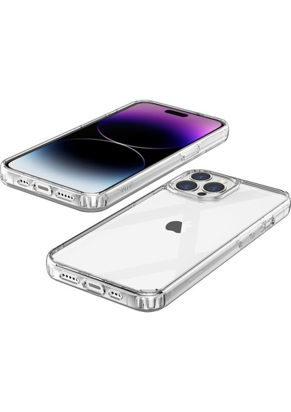 iPhone 14 Pro Uyumlu Silikon Şeffaf Air Hybrid Kılıf Crystal