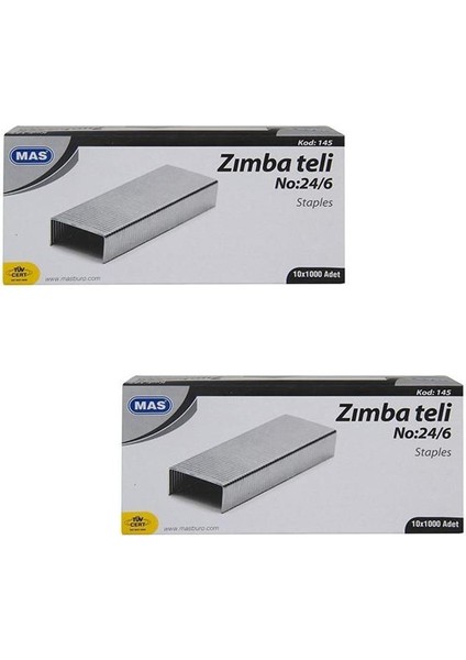 Zımba Teli No: 24/6 Beyaz 20'li Paket 145