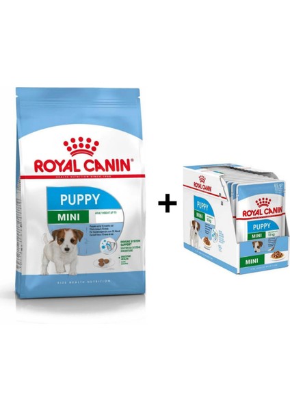 Mini Puppy Yavru Köpek Maması 2 kg + 12 Adet Yaş Mama