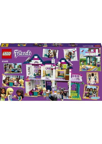 Friends Andrea'nın Aile Evi 41449 Yapım Seti; Mini Bebek Oyun Seti; 6 Yaşında Yaratıcı Çocuklar için Harika bir Hediye (802 Parça) fırsatları