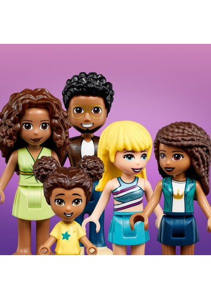 Friends Andrea'nın Aile Evi 41449 Yapım Seti; Mini Bebek Oyun Seti; 6 Yaşında Yaratıcı Çocuklar için Harika bir Hediye (802 Parça)