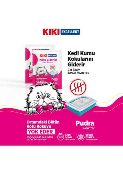 Kedi Koku Giderici Pudra Kokulu 25 Gr. KC206