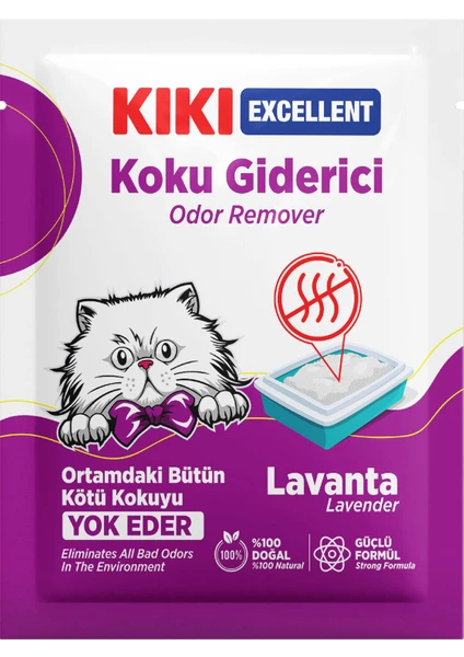 Kiki Excellent Kedi Koku Giderici Lavanta Kokulu 25 Gr. KC205