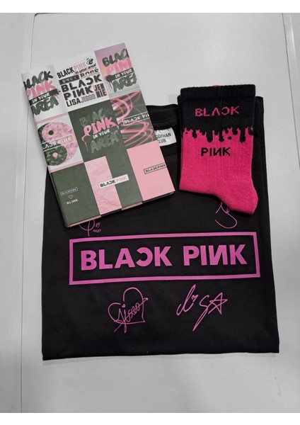 Blackpink Defter T Shirt Çorap