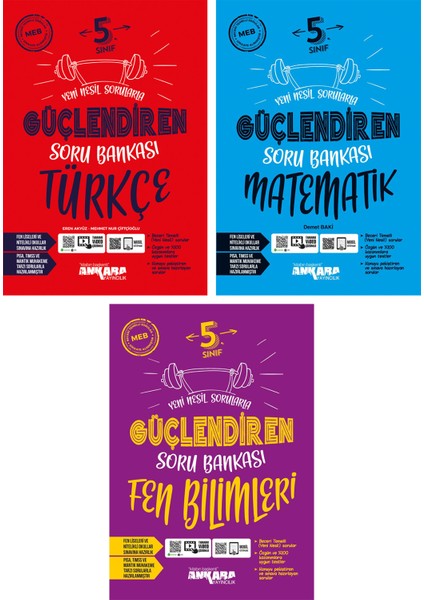 5.Sınıf Türkçe Matematik Fen Bilimleri Güçlendiren Soru Bankası Seti