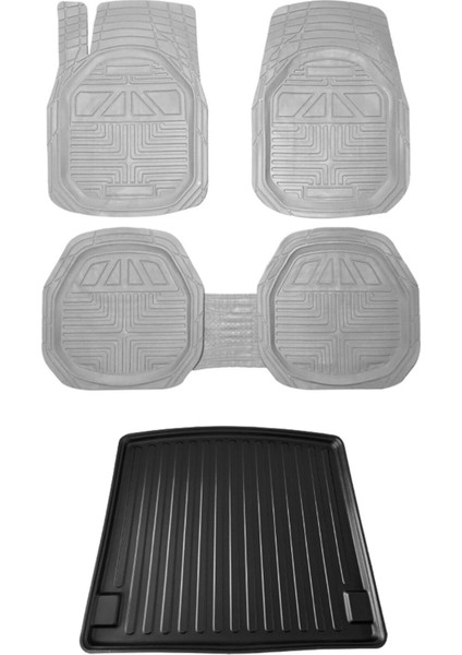 Opel Corsa B 1993-2000 Gri Extra Havuzlu Paspas ve 3D Bagaj Havuzu