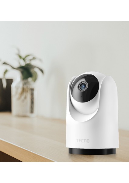 360° Ev İşyeri Güvenliği 2K1296p 3 Megapiksel 360 Ptz Beyaz Akıllı Ip Kamera TH300-WHITE modelleri