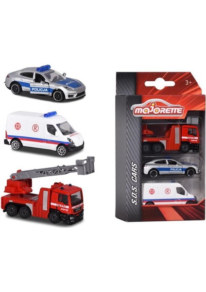 S.o.s Acil Müdahale Araçları Metal Diecast 3'lü Paket 212057261