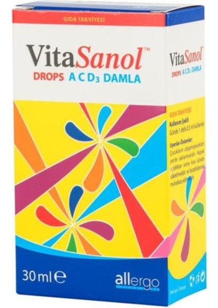 Vitasanol Vitamin Drops Acd 30 Ml Damla 12/2024