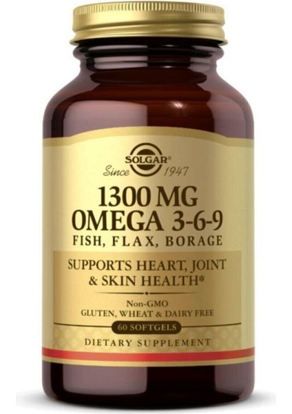 Efa 1300 Mg Omega 3-6-9 60 Softgel+ Vitamin D3 1000 Iu 100 Tablet