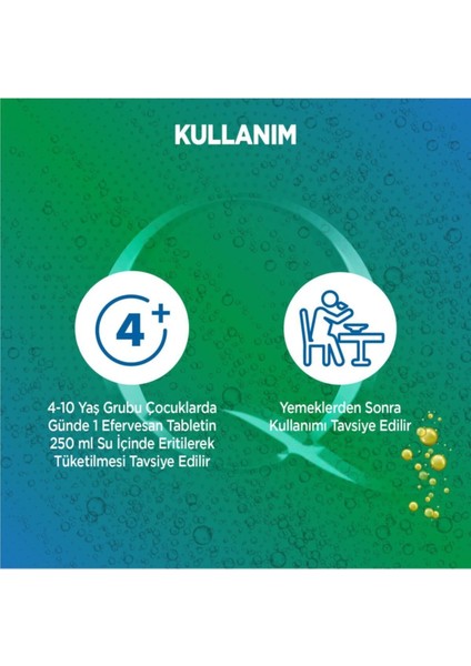 Tripple Effect Kids D Vitamini C Vitamini Çinko Sambucus 20 Efervesan Tablet