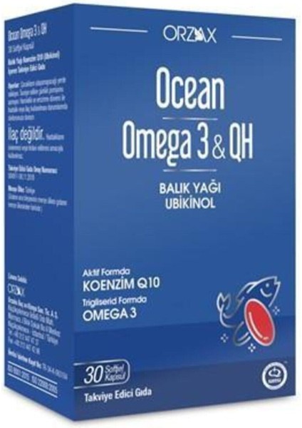 Ocean Omega 3 & Qh 30 Yumusak Kapsul